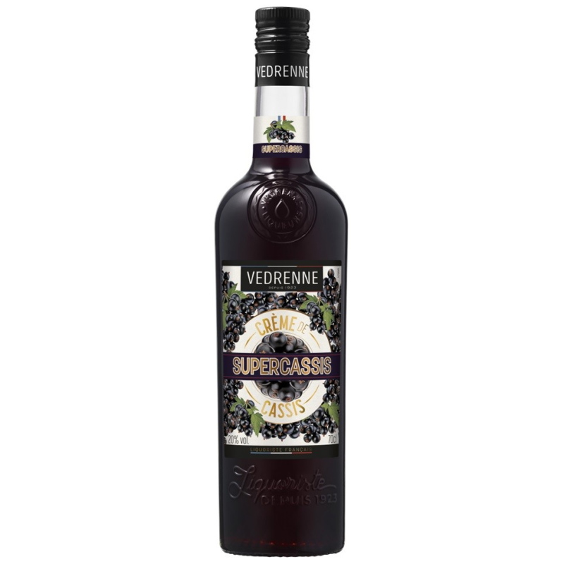 Supercassis Vedrenne 70 cl 20° - Crème de fruits haut de gamme