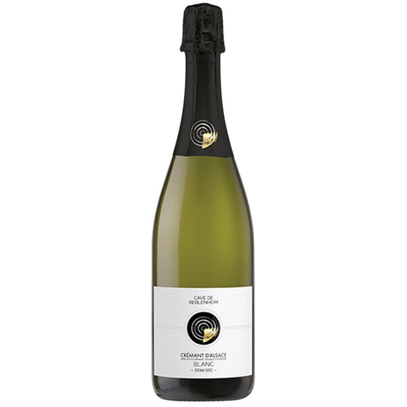 Crémant Heimberger demi-sec Alsace AOC Béblenheim - Vin effervescent haut de gamme