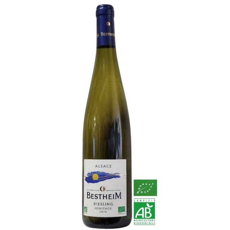 Riesling Heritage bio Bestheim 2020 - Vin Blanc d'Alsace AOC