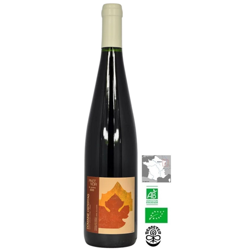 Pinot Noir Les Jardins Ostertag 2023 - Vin Rouge d'Alsace