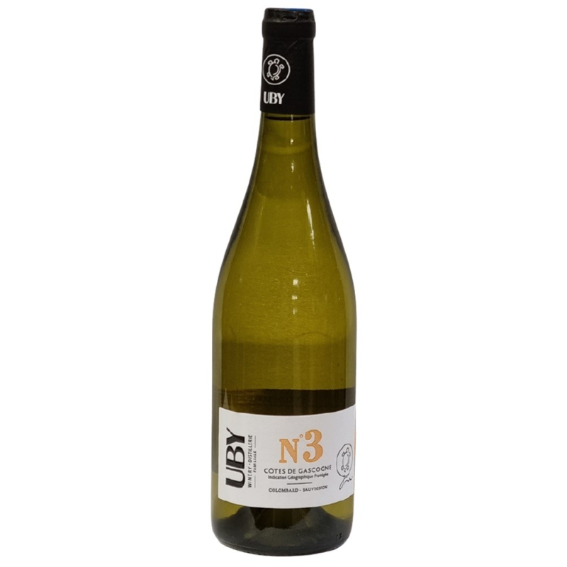 UBY Blanc Sec N°3 IGP Côtes de Gascogne 75cl 2024 - Vin Blanc d'Exception