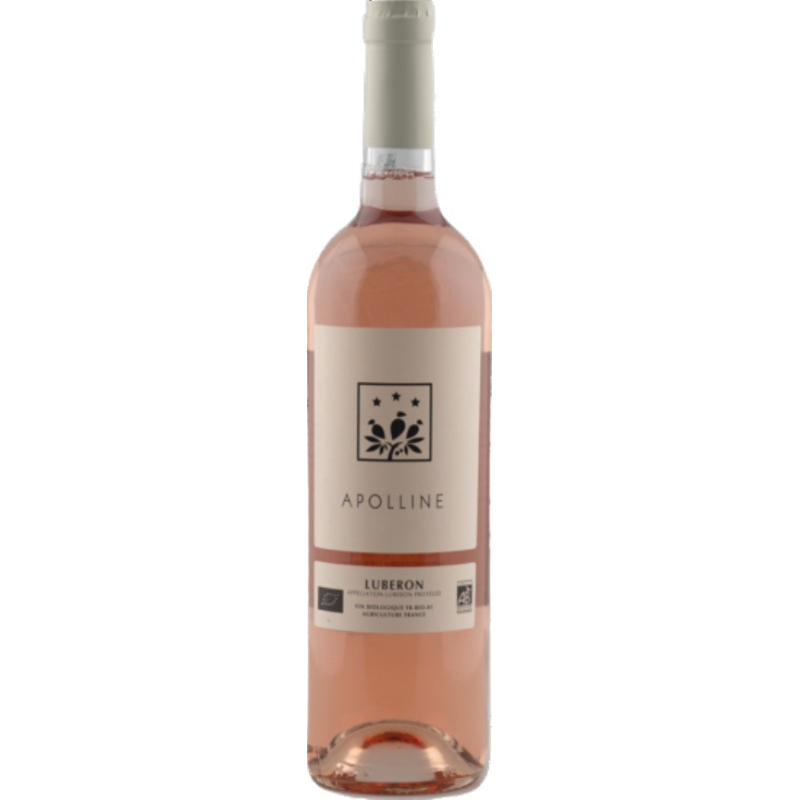 LUBÉRON AOC APOLLINE ROSÉ BIO 2022 - Vin Rosé Haut de Gamme