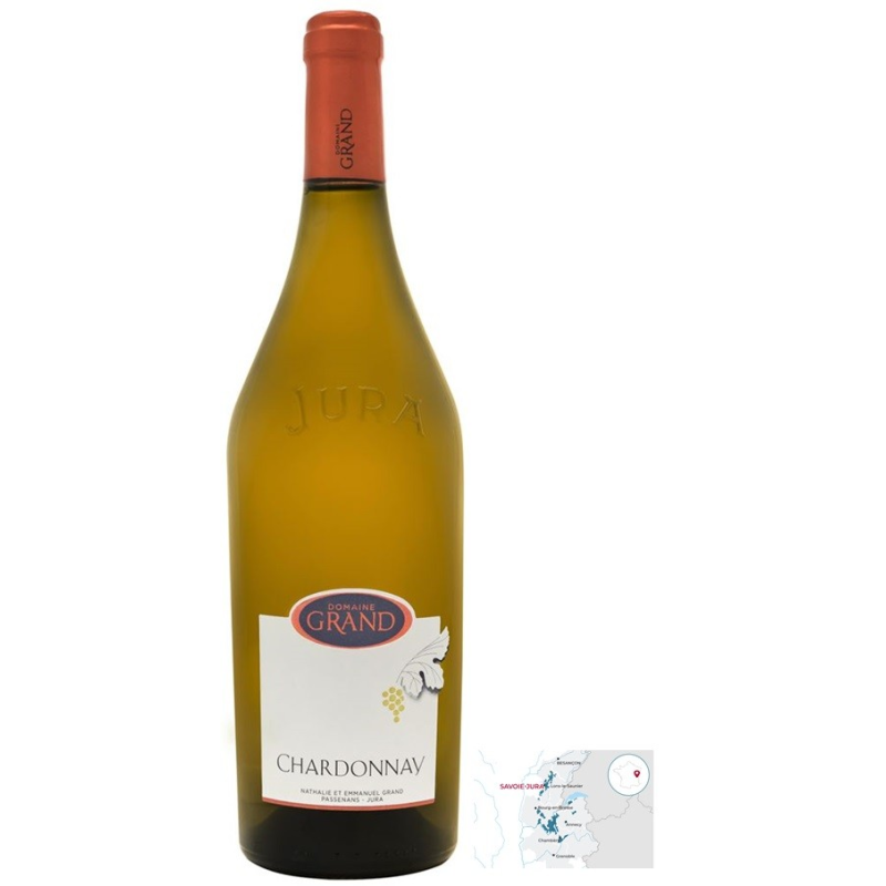 Chardonnay 2022 Côtes du Jura AOP Domaine Grand 75 cl - Vin Blanc d'Exception