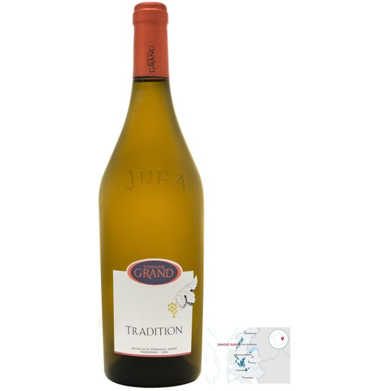 Tradition Blanc Domaine Grand Côtes du Jura AOP 2018 - Vin de qualité