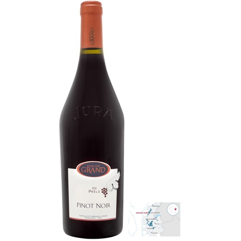 Pinot Noir Domaine Grand Côtes du Jura 2017 AOP 75cl - Vin Rouge Haut de Gamme