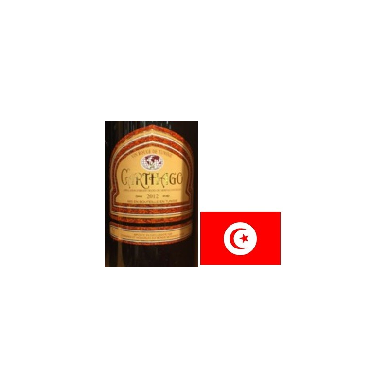 Carthago Rouge 37.5 cl - Vin Rouge Tunisien de Caractère