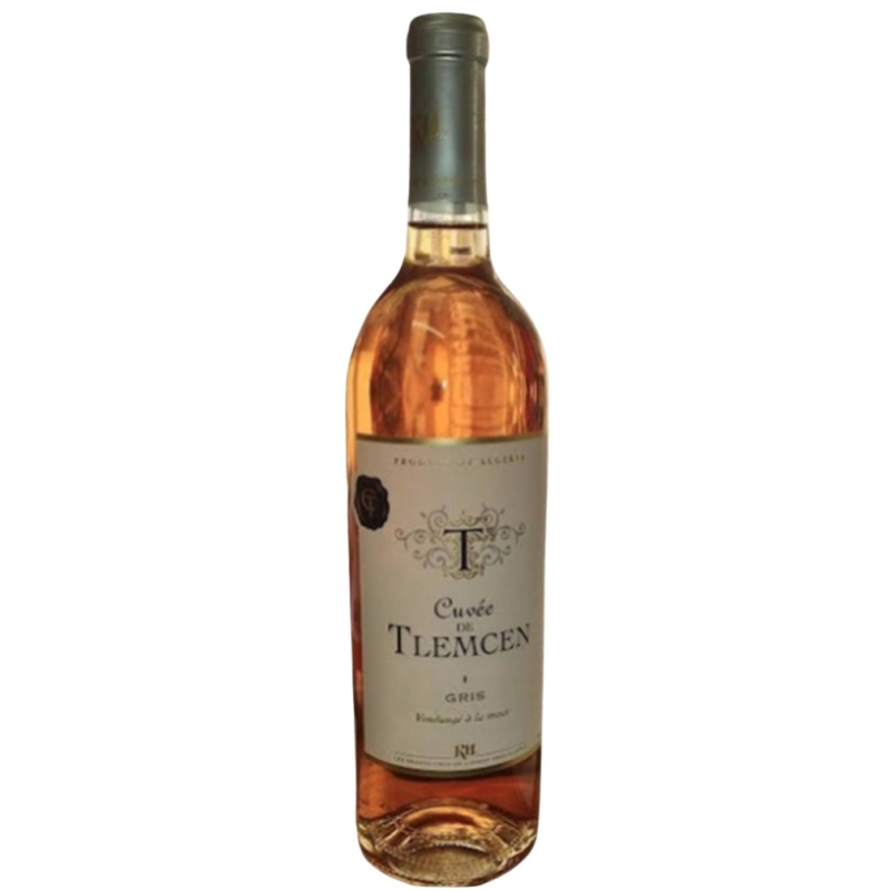 Tlemcen Rose gris - Vin rosé d'Algérie 75 cl