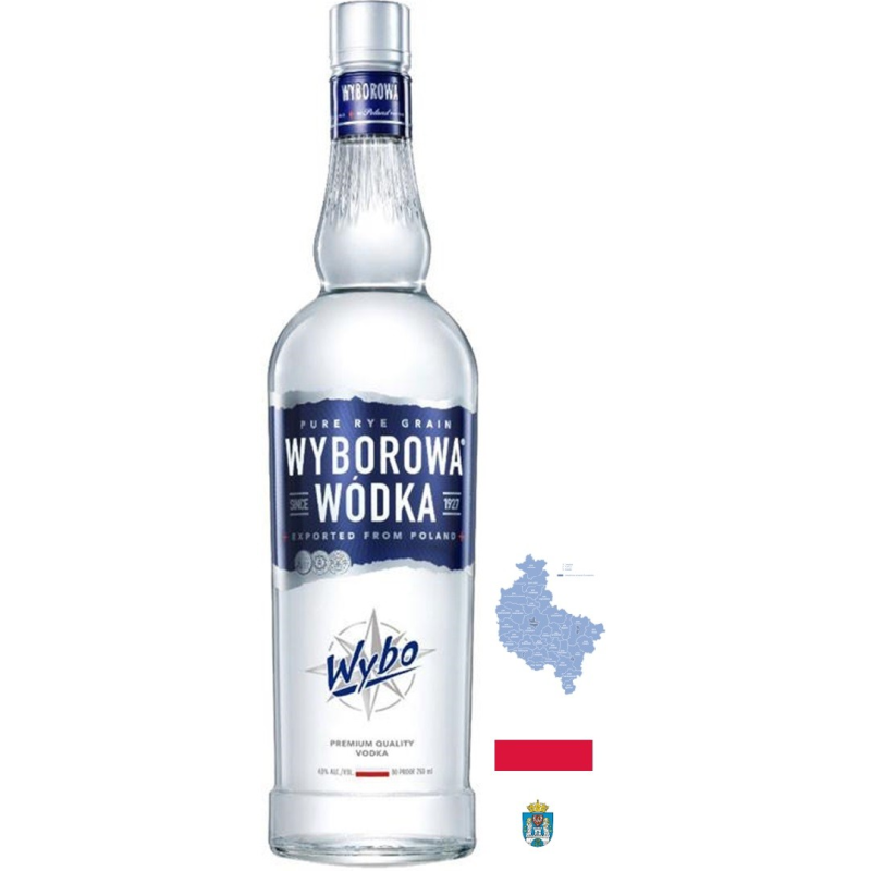 WYBOROWA Magnum Vodka Pologne 200 cl 40° - Vodka Premium