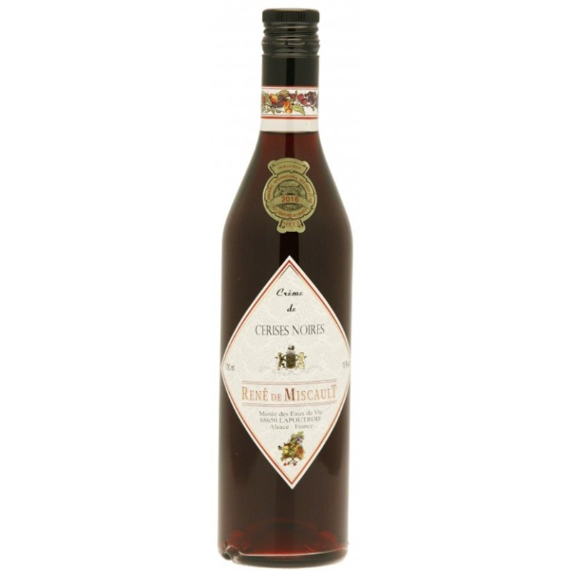 Crème de cerises noires de Miscault - Liqueur artisanale d'Alsace