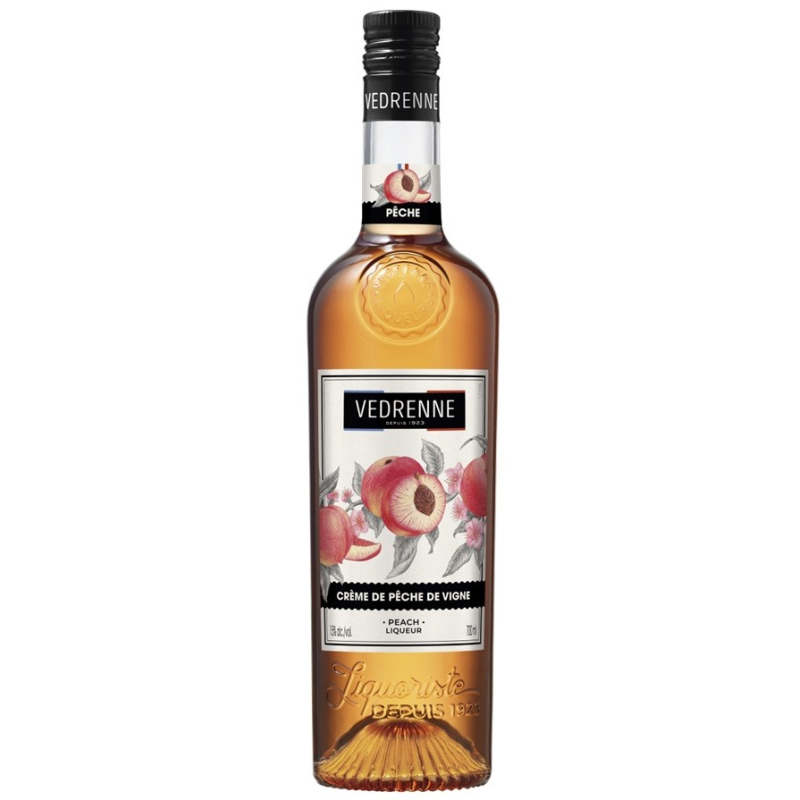 Crème de pêche de vigne Vedrenne 70 cl - Spiritueux haut de gamme
