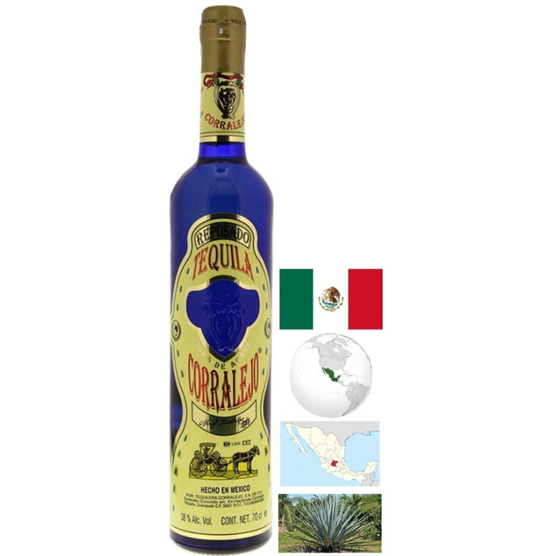CorraLejo Reposado Tequila 70 cl - Un spiritueux d'exception du Mexique