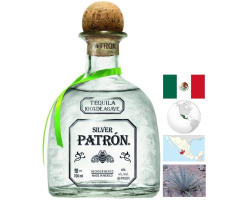 PATRON Silver Tequila 70 CL - 40° - Goût Pur du Mexique