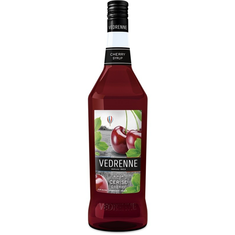 Sirop de cerise Vedrenne 100 cl - Boisson fruitée haut de gamme