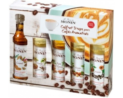 Coffret boissons gourmandes Monin 5x5 cl - Assortiment de saveurs
