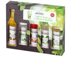 Coffret cocktails Monin sirops 5x5cl - Savourez des créations uniques