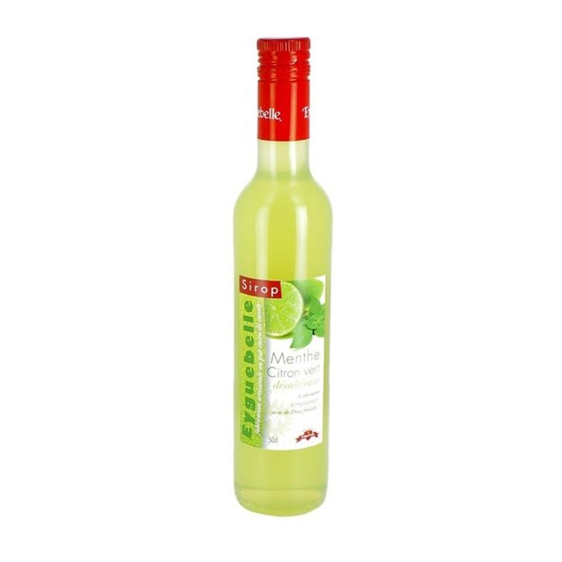 Sirop de menthe citron vert Eyguebelle - 50cl | Boissons rafraîchissantes