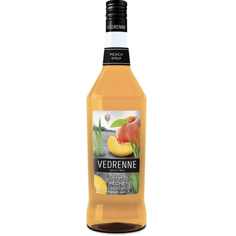 Sirop de pêche Vedrenne 100 cl - Boisson fruitée de Bourgogne