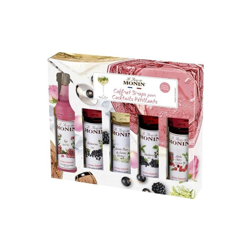 Coffret Spritz pétillants Monin 5x5 cl - Boissons pétillantes haut de gamme