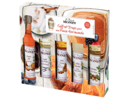 Coffret Pause Gourmande 5x5 cl Monin - Sirops authentiques