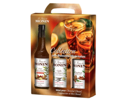Coffret boissons hivernales Monin sirops 3x25cl - Saveurs authentiques