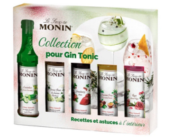 Coffret Gin Tonic Monin Sirops 5x5cl - Saveurs pour Cocktails