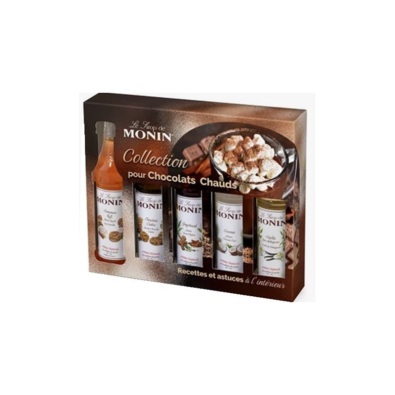 Coffret chocolat chaud Monin 5x5 cl – Boissons haut de gamme