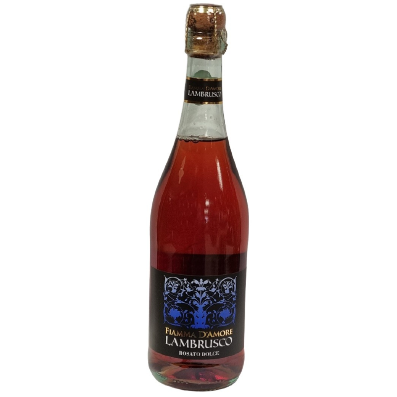 Lambrusco Fiamma Rosé doux - Vin pétillant Italien 75 cl