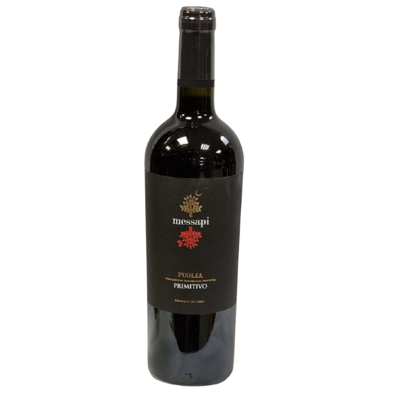 Primitivo Messapi Italie-Pouilles 2024 IGP 75 cl - Vin Rouge Haut de Gamme