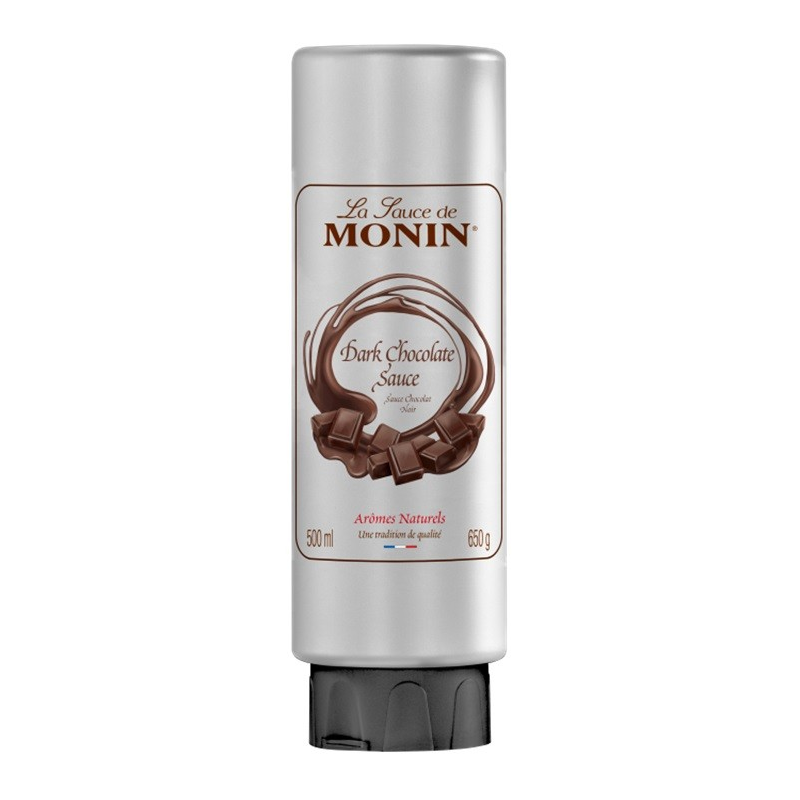 Sauce chocolat noir Monin 50 cl - Saveur intense et onctueuse