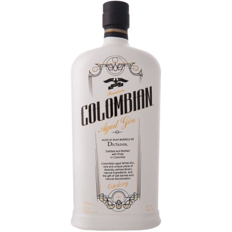 Gin colombien Dictador Orthodoxy - Aged Gin 70cl 43°