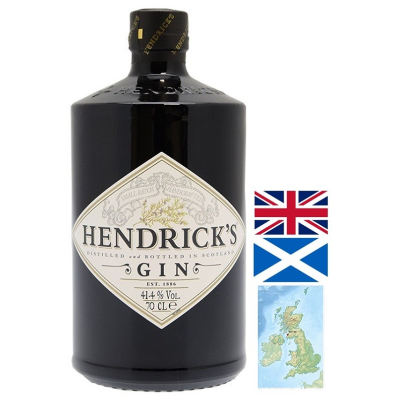 Hendrick's Gin Écosse 70cl 41.4° - Un gin premium aux saveurs uniques