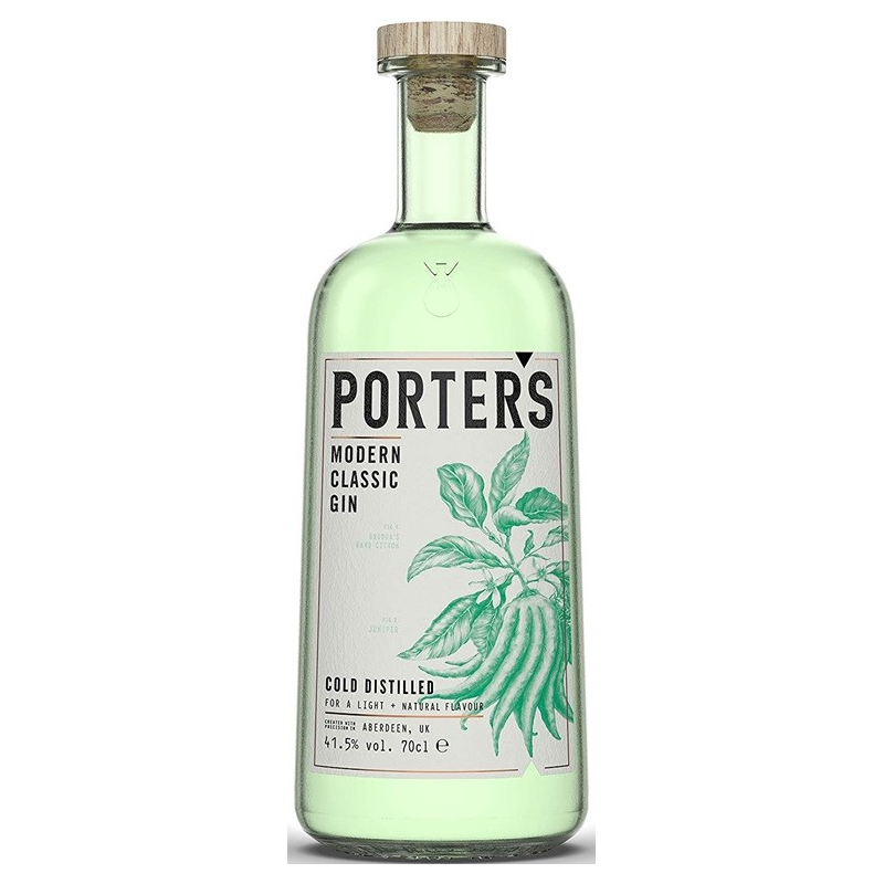 Porter's Modern Classic Gin Écosse 70 cl 41,5° - Un gin haut de gamme