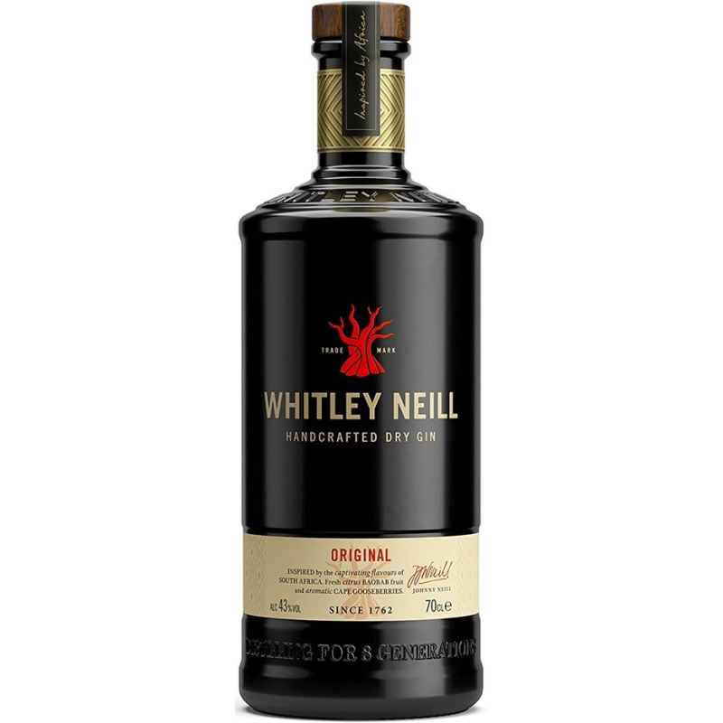 Whitley Neill Original Gin 70 cl - Gin Artisanal d'Angleterre