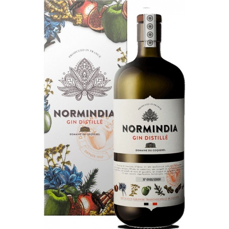 Normindia Gin France 70 cl - Un gin premium à 41,4°c