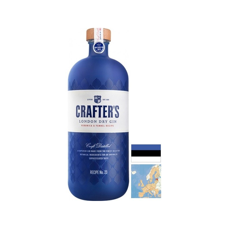 Crafter's recette n°23 "Blue" gin - Estonie 70cl 43°