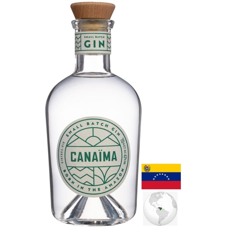 CANAIMA GIN VENEZUELA 70 CL 47° - Un gin d'exception