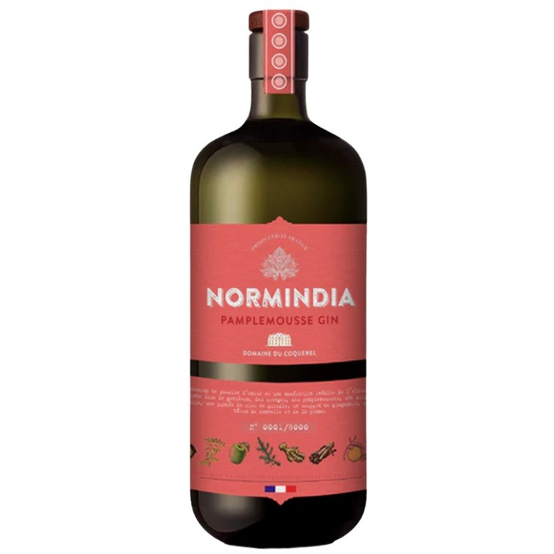 NORMINDIA Pamplemousse Gin 70 CL - 41.4° | Gin Français Haut de Gamme