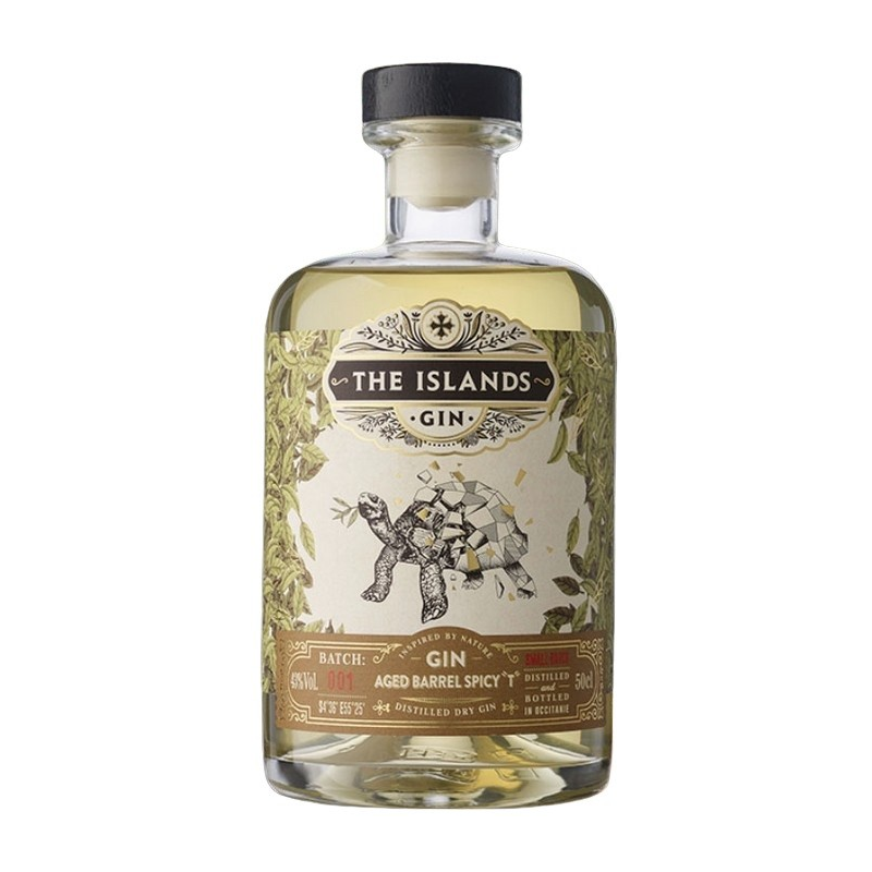 The Islands Gin Aged Barrel Spicy 50 cl 43° - Gin haut de gamme