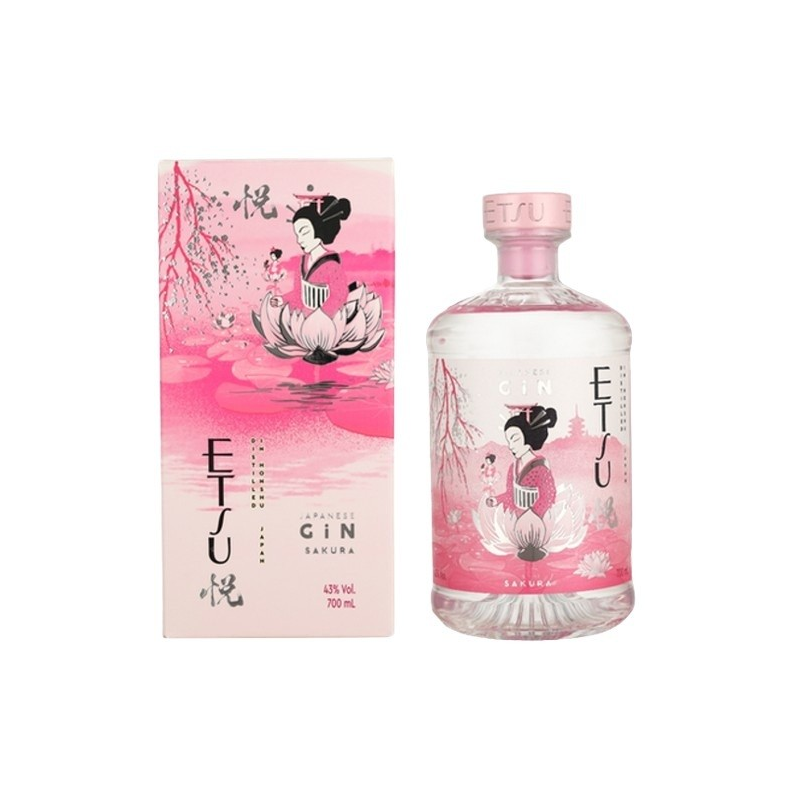ETSU Sakura Gin Japon 70 cl 43° - Découvrez l'authenticité du gin japonais