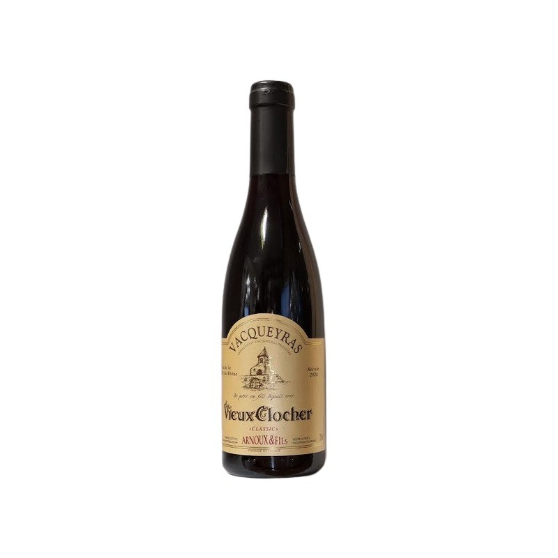 Vacqueyras AOC "Vieux Clocher" 2020 - Vin Rouge d'Exception en 37,5 cl