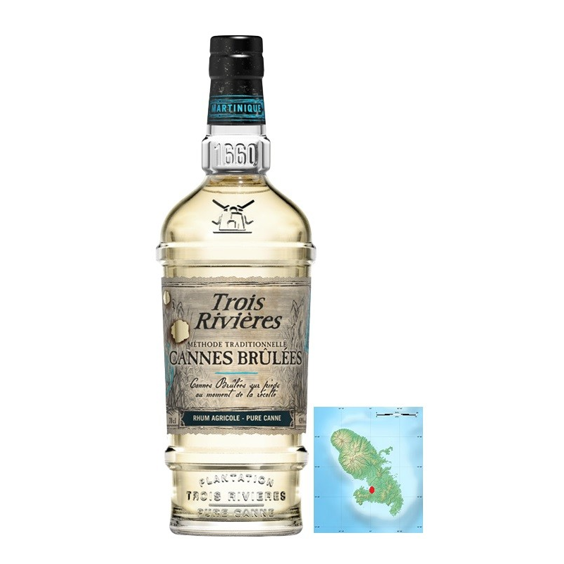TROIS RIVIÈRES Canne Brûlée - Rhum Agricole de Martinique 70cl 43°