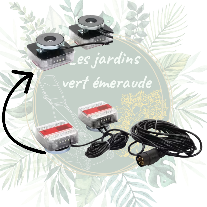 Kit d'éclairage pour remorque LED magnétique - Sécurité et visibilité