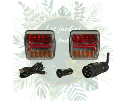 Jeu de feux LED sans fil 12V magnétique - Éclairage jardin