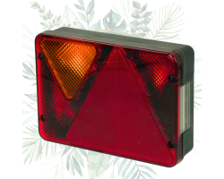 Feu arrière gauche AJBA 12V halogène avec antibrouillard - Sécurité & Performance