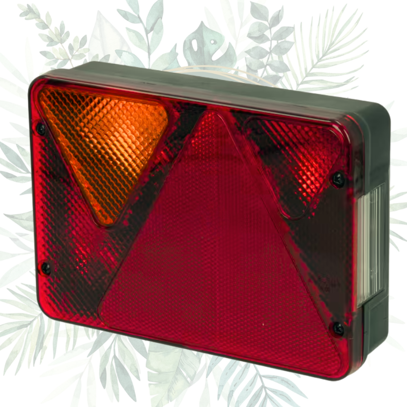 Feu arrière gauche AJBA 12V halogène avec antibrouillard - Sécurité & Performance