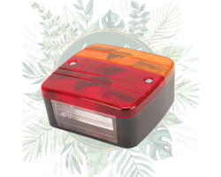 Feu arrière carré universel 4 fonctions | Jardin