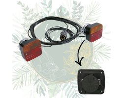 Kit éclairage magnétique 12V 7,5m pour jardin | Éclairage efficace