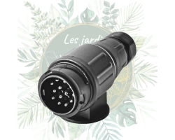 Fiche remorque 13 pôles mâle - Durable et pratique pour vos remorques