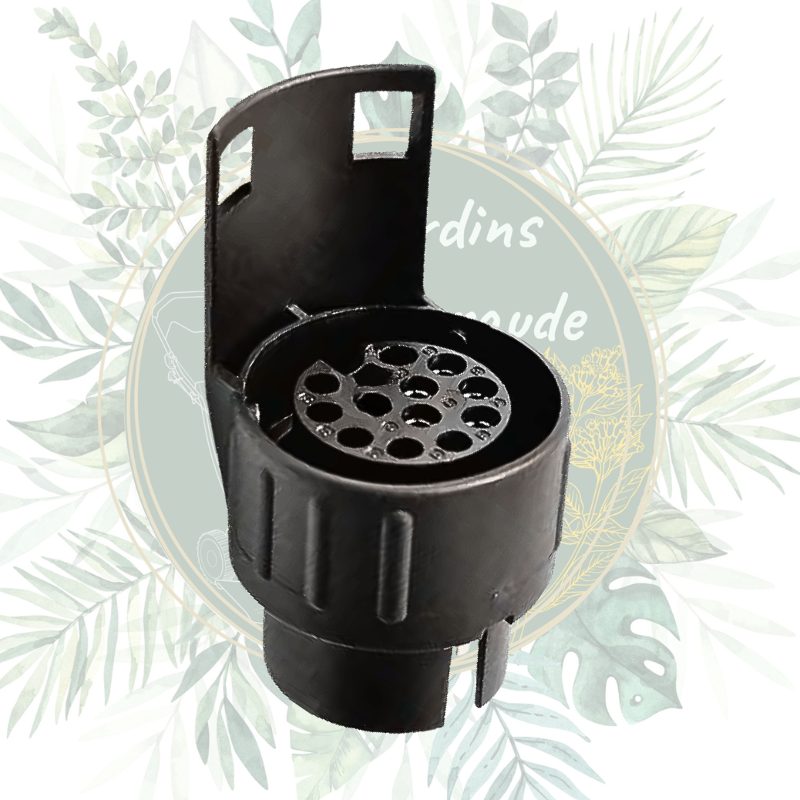 Adaptateur remorque 7 vers 13 pôles court – 12V | Jardin