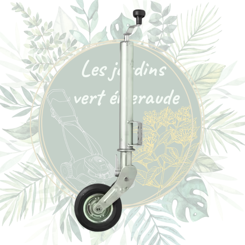 Roue jockey escamotable Ø60 mm – 250 kg | Jardin